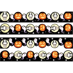 Halloween Classroom Bulletin Board Border | Pumpkin and Skull Design